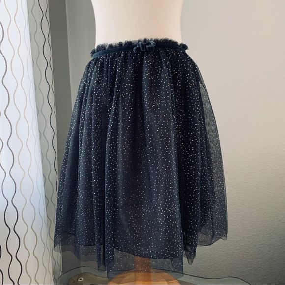 Zara Girls Tulle Skirt Velvet Elastic Waistband